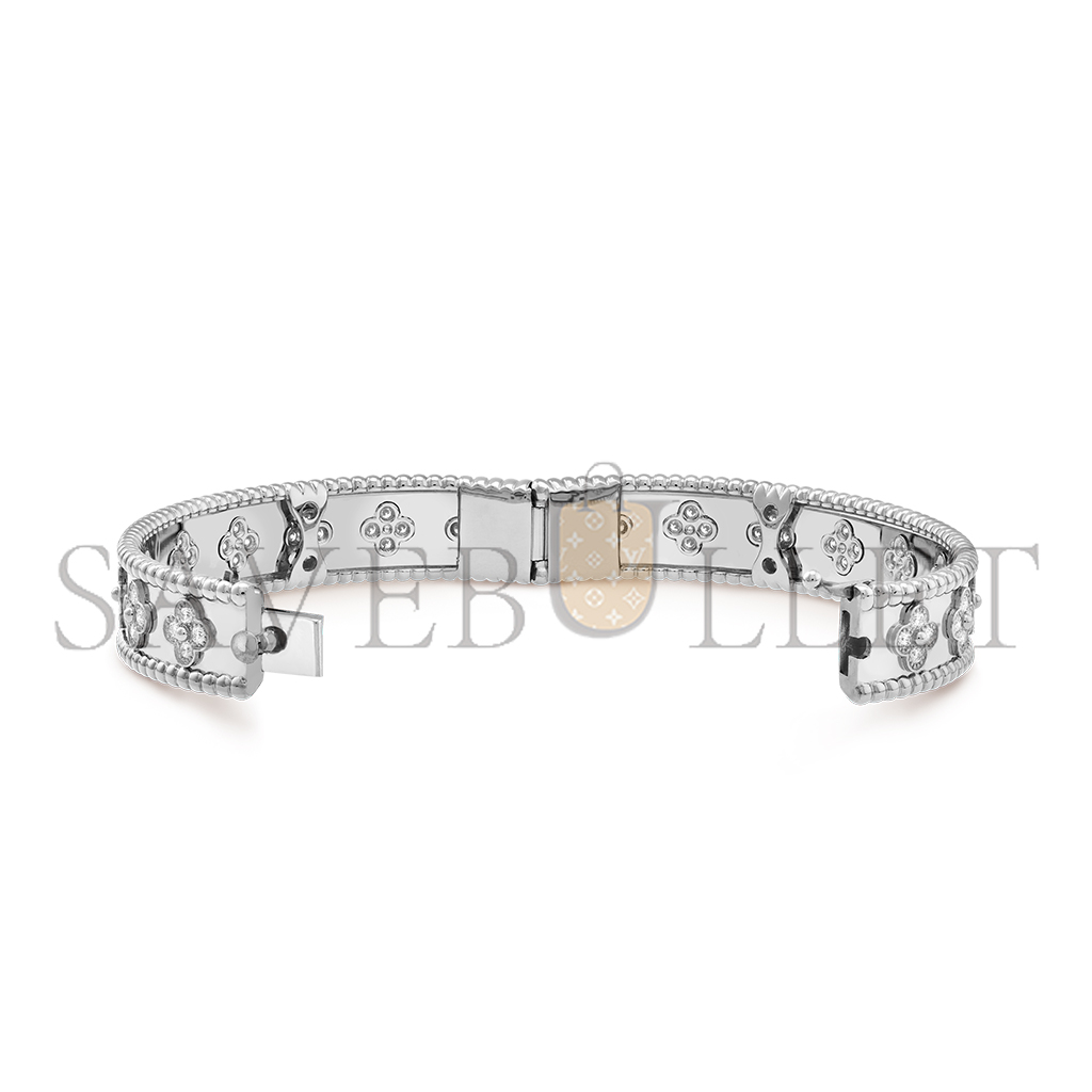 VAN CLEEF PERLÉE CLOVERS BRACELET, SMALL MODEL VCARP3O300 VAN CLEEF PERLÉE CLOVERS BRACELET, SMALL MODEL VCARP3O300